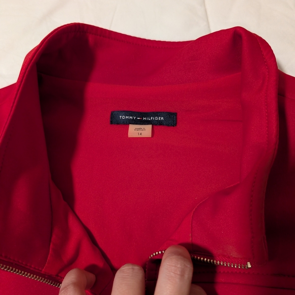 ❤️Tommy Hilfiger Vibrant Red Midi Dress - Picture 5 of 9